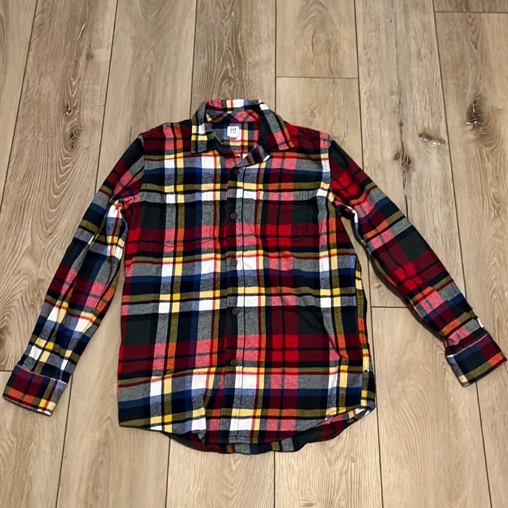 EUC XXL GAP Plaid Button Up